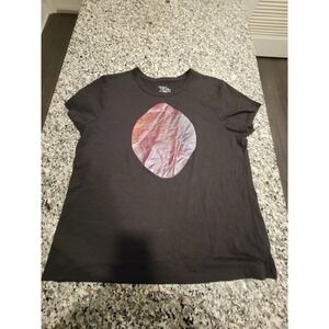 Time and Tru Black‎ T Shirt Graphic Print XL Women's